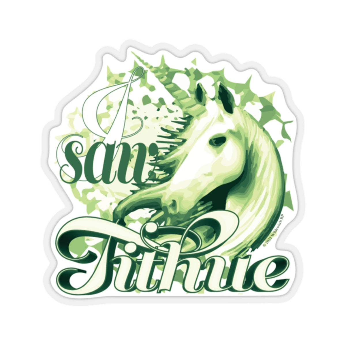 I Saw Tithue Sticker (Spring Green)